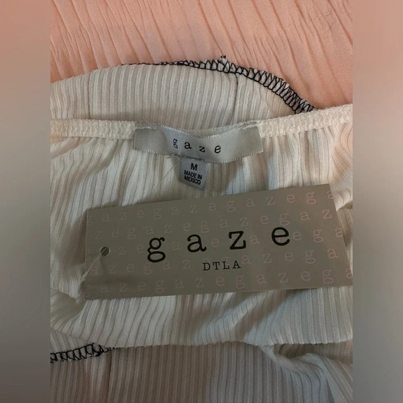 NWT Y2K  Gaze white cropped tank top size M - Picture 7 of 7